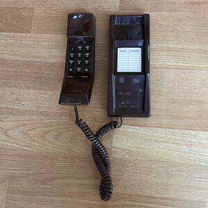 Vintage RADIO SHACK Telephone Brown Push-Button Model # 43-529 / # 4306 Untested